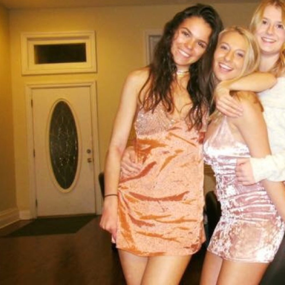 Super cute free people dress orange